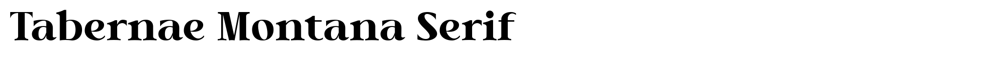 Tabernae Montana Serif image
